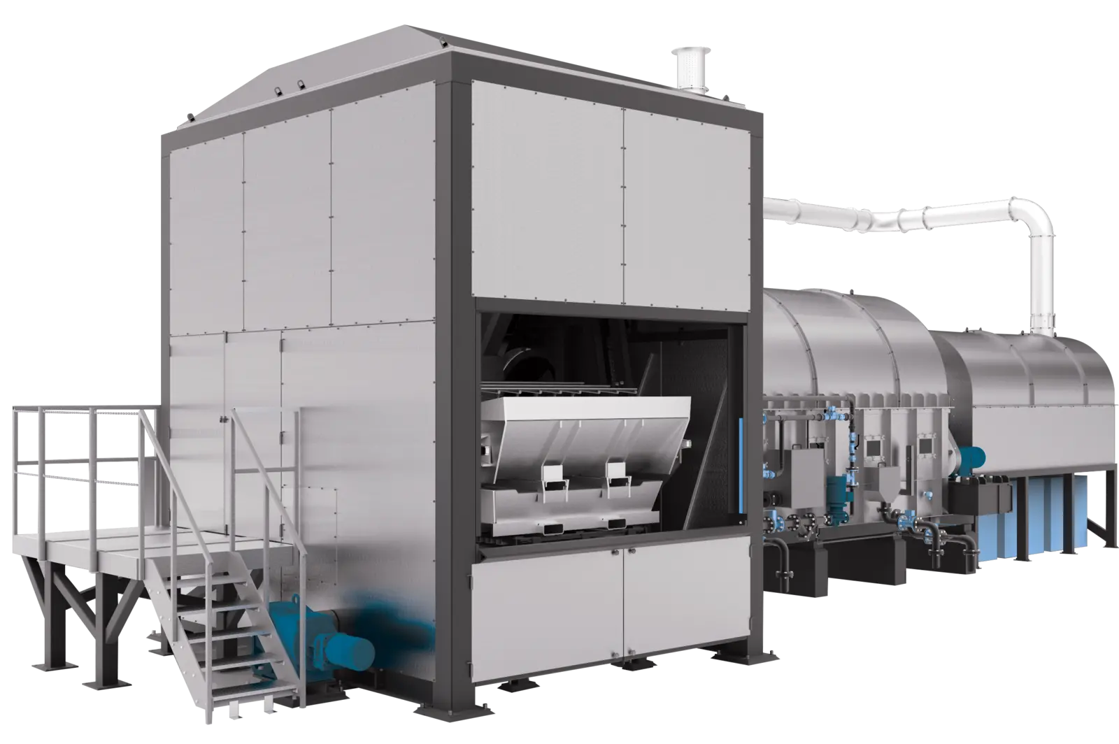 Rotary Dross Cooler — machine plan